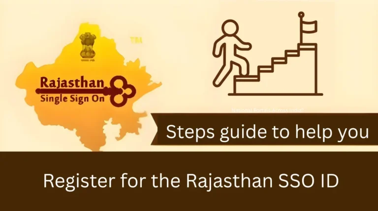 Steps guide to help you register for the Rajasthan SSO ID