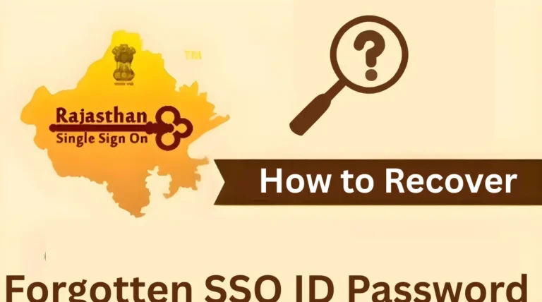 How to Recover Rajasthan SSO ID Password