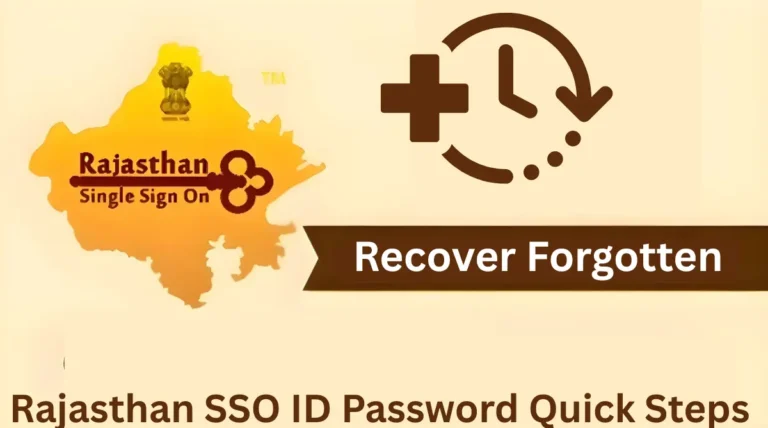 Recover Forgotten Rajasthan SSO ID Password Quick Steps